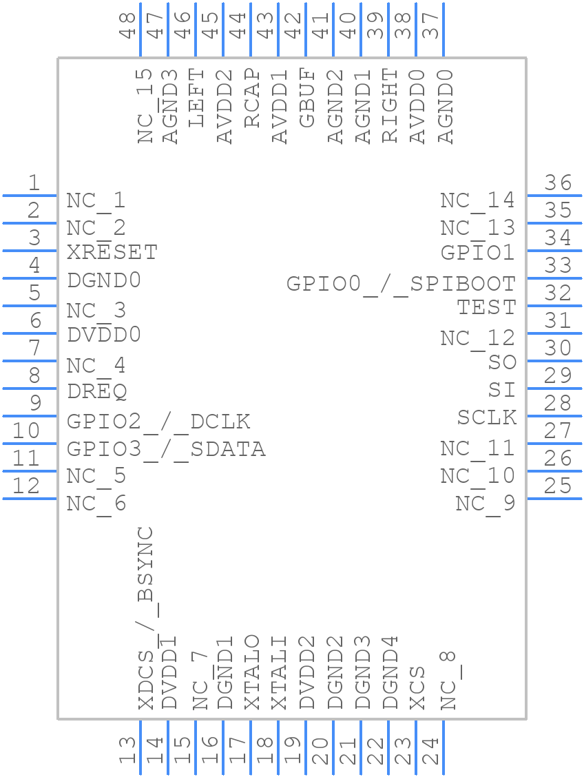 VS1011E-L - VLSI - PCB symbol