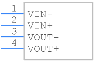 SIM1-0505-SIL4 - HN-MODUL - PCB symbol
