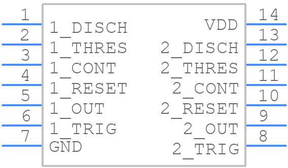 TLC556MDG4 - Texas Instruments - PCB symbol