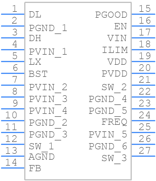 MIC28511-2YFL-T5 - Microchip - PCB symbol