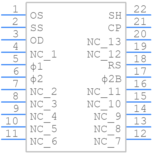 TCD1209DG(8Z,W) - Toshiba - PCB symbol