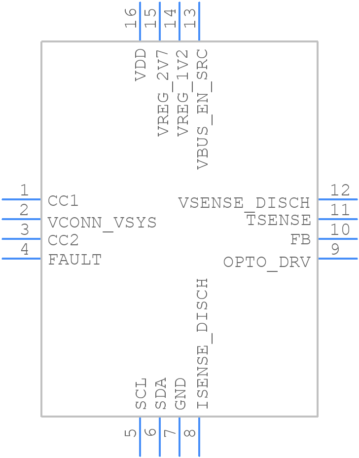 STUSB4761QTR - STMicroelectronics - PCB symbol