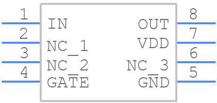 LTC4357IMS8#PBF - Analog Devices - PCB symbol