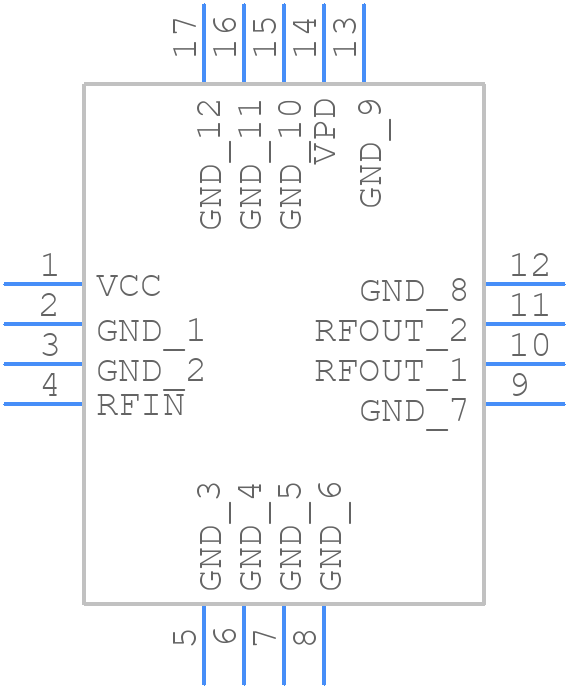 HMC415LP3ETR - Analog Devices - PCB symbol