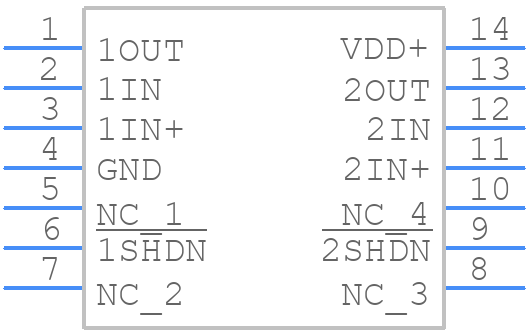 TLV2463AQDRG4Q1 - Texas Instruments - PCB symbol