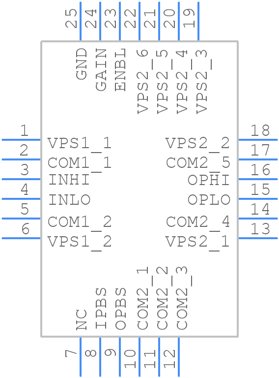 ADL5331ACPZ-R7 - Analog Devices - PCB symbol