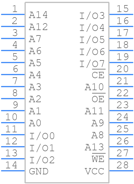 AT28C256-15UM/883-815 - Microchip - PCB symbol
