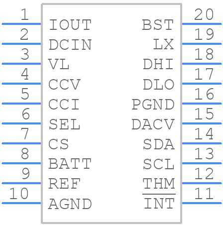 MAX1647EAP+T - Analog Devices - PCB symbol