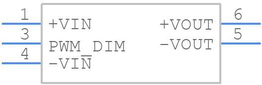 LDD-500L - Mean Well - PCB symbol