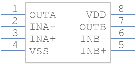 TDA1308T - NXP - PCB symbol