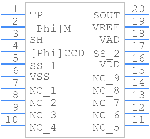 TCD132D - Toshiba - PCB symbol
