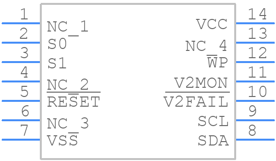 X40626S14-2.7AT1 - Renesas Electronics - PCB symbol
