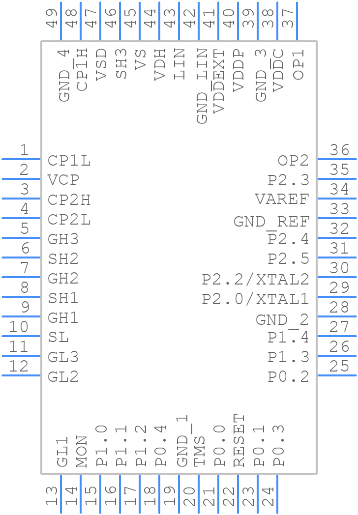 TLE9873QXW40XUMA1 - Infineon - PCB symbol