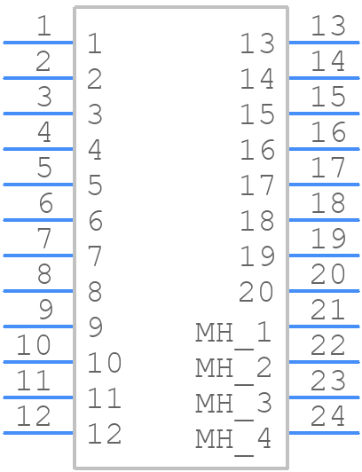 B5743-220-M-L-3 - Harwin - PCB symbol
