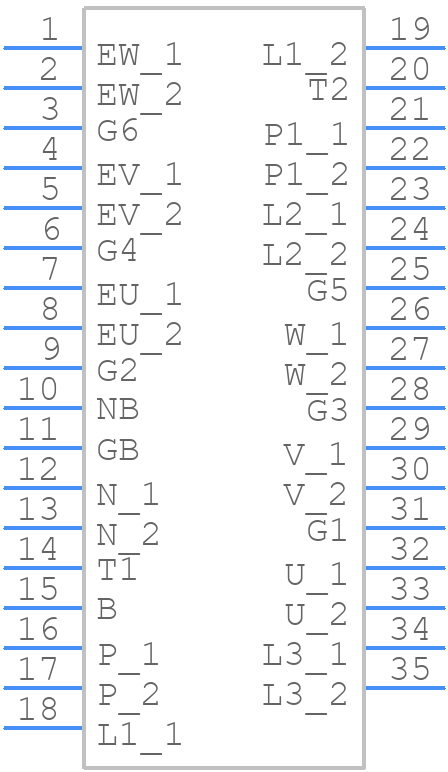A2C25S12M3 - STMicroelectronics - PCB symbol