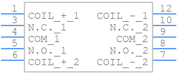 TXS2SA-LT-4.5V-1-X - Panasonic - PCB symbol