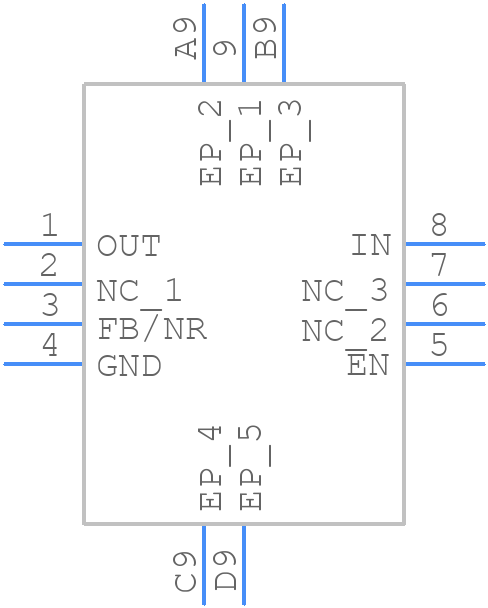 TPS73533DRBT - Texas Instruments - PCB symbol