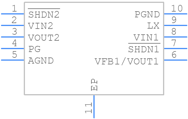 TC1303B-IA0EMF - Microchip - PCB symbol