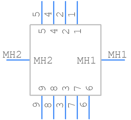 MDM-9SCBRP-T - ITT CANNON - PCB symbol