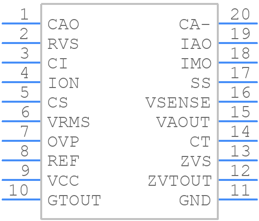UC3855ANG4 - Texas Instruments - PCB symbol