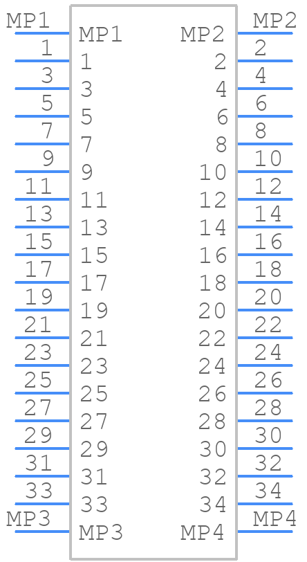 504622-3412 - Molex - PCB symbol