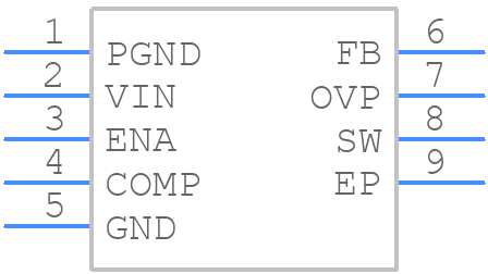 PAM2841GR - Diodes Incorporated - PCB symbol