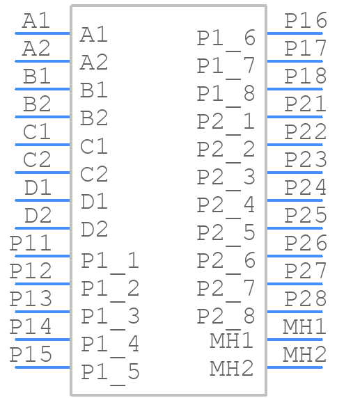 6450521-1 - TE Connectivity - PCB symbol