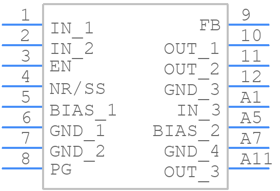 TPS7A5401RPSR - Texas Instruments - PCB symbol