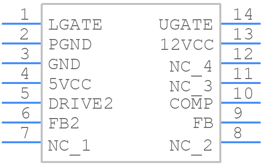 ISL6529CBZ-T - Renesas Electronics - PCB symbol
