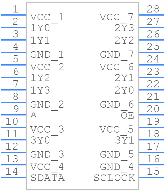 CDC319DBRG4 - Texas Instruments - PCB symbol