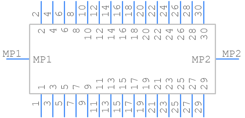 DF12(3.0)-30DS-0.5V(86) - Hirose - PCB symbol