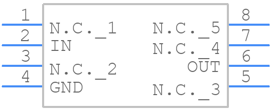 MAX6165AESA - Analog Devices - PCB symbol