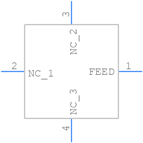 2450AT43B100E - JOHANSON TECHNOLOGY - PCB symbol