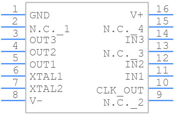 LMF380CIN - Texas Instruments - PCB symbol