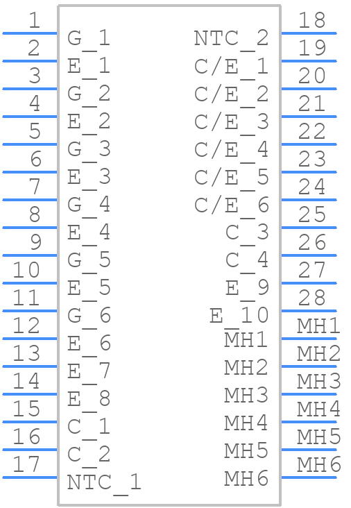 MWI75-12T7T - LITTELFUSE - PCB symbol
