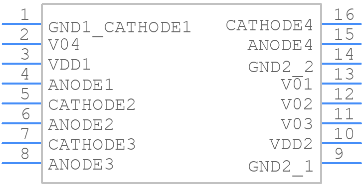 ACSL-6410-50TE - Avago Technologies - PCB symbol