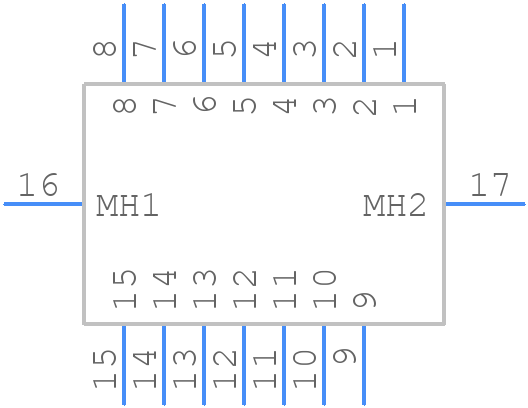 DAMP15SJA197 - ITT CANNON - PCB symbol