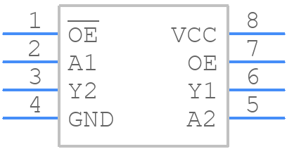 NC7WZ241K8X - onsemi - PCB symbol