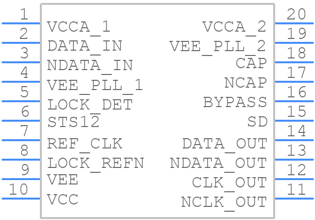 894D115BGI-01LFT - Renesas Electronics - PCB symbol