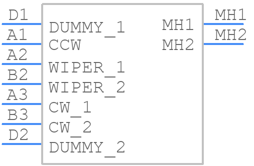 RK14K12D0A1X - ALPS Electric - PCB symbol