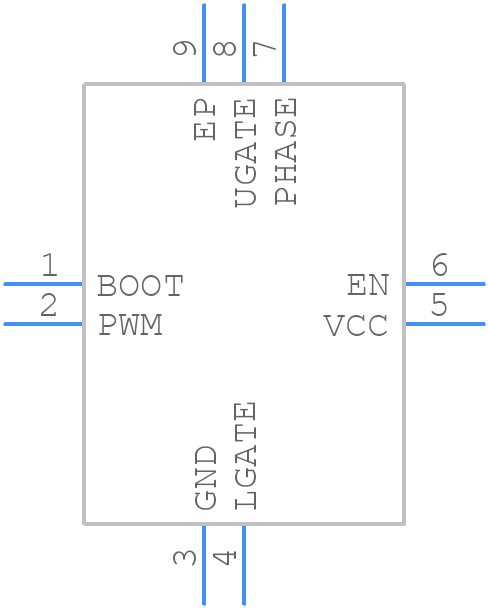 ISL6605CRZR5168 - Renesas Electronics - PCB symbol