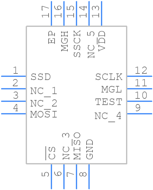 MA800GQ-P - Monolithic Power Systems (MPS) - PCB symbol