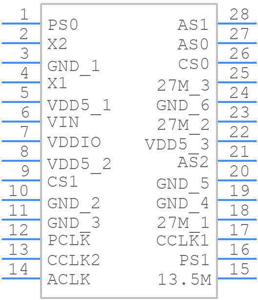 MK2771-16RLFTR - Renesas Electronics - PCB symbol