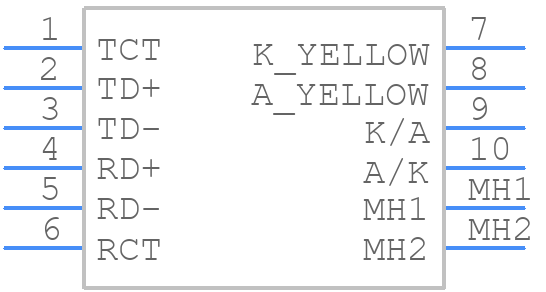 0810-1XX1-03 - Bel - PCB symbol