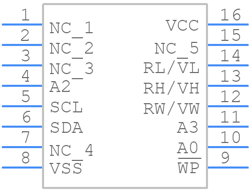 X9429WS16T1 - Renesas Electronics - PCB symbol