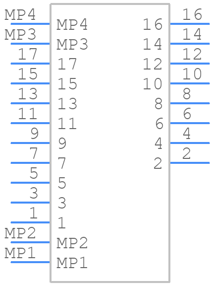 FH62-17S-0.25SHW(10) - Hirose - PCB symbol
