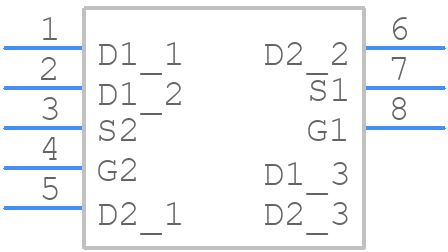 DMN3016LDN-7 - Diodes Incorporated - PCB symbol