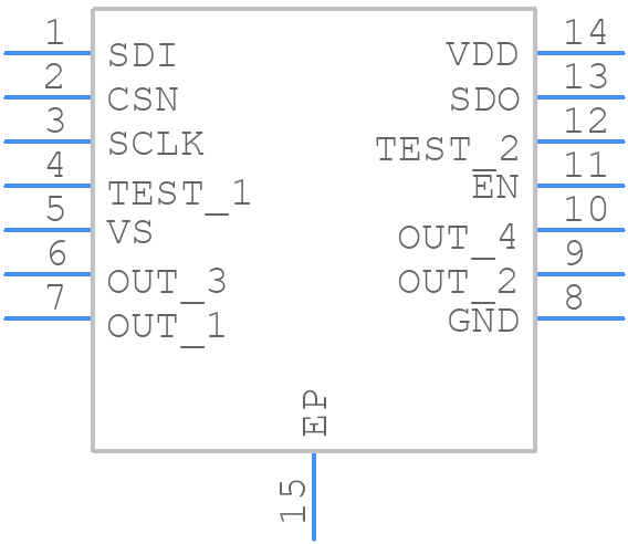 TLE94104EPXUMA1 - Infineon - PCB symbol