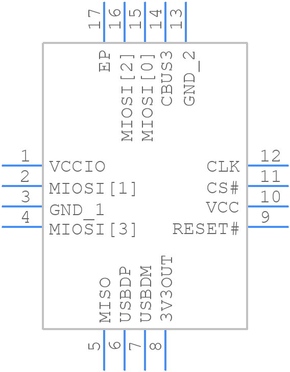 FT220XQ-R - FTDI Chip - PCB symbol