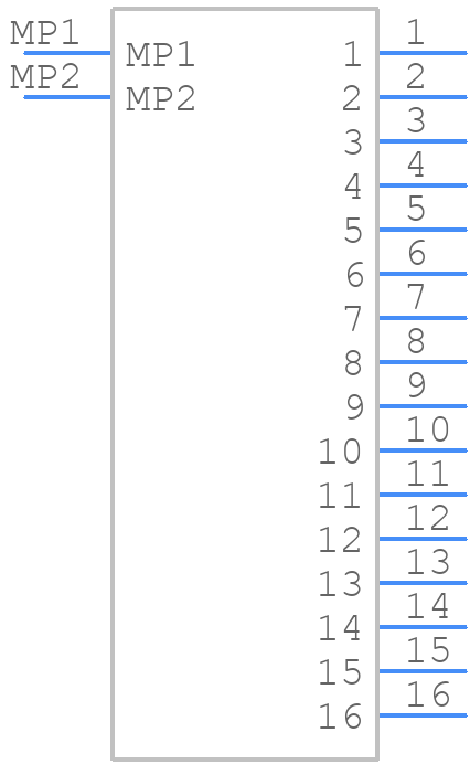 TF31-16S-0.5SH(800) - Hirose - PCB symbol